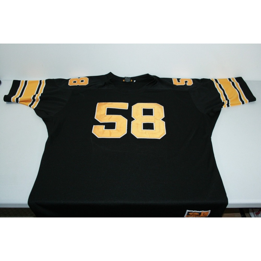 Pittsburgh‎ Steelers #58 Benjamin Jordan Black & Gold Football Jersey Size Large